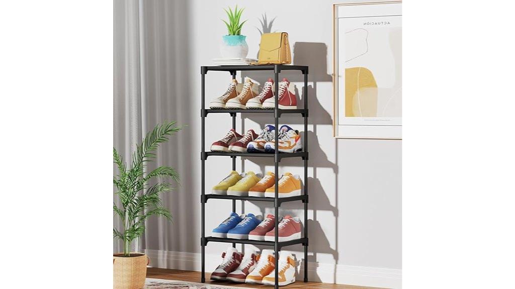 stackable closet shoe organizer