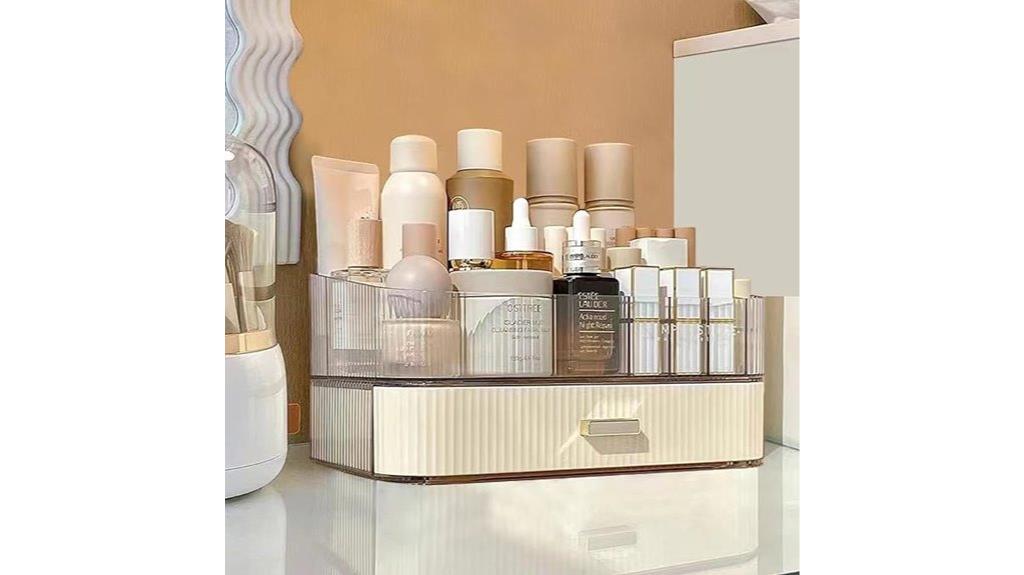 stackable makeup organizer drawers
