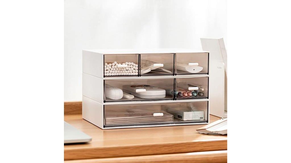stackable storage drawer organizer