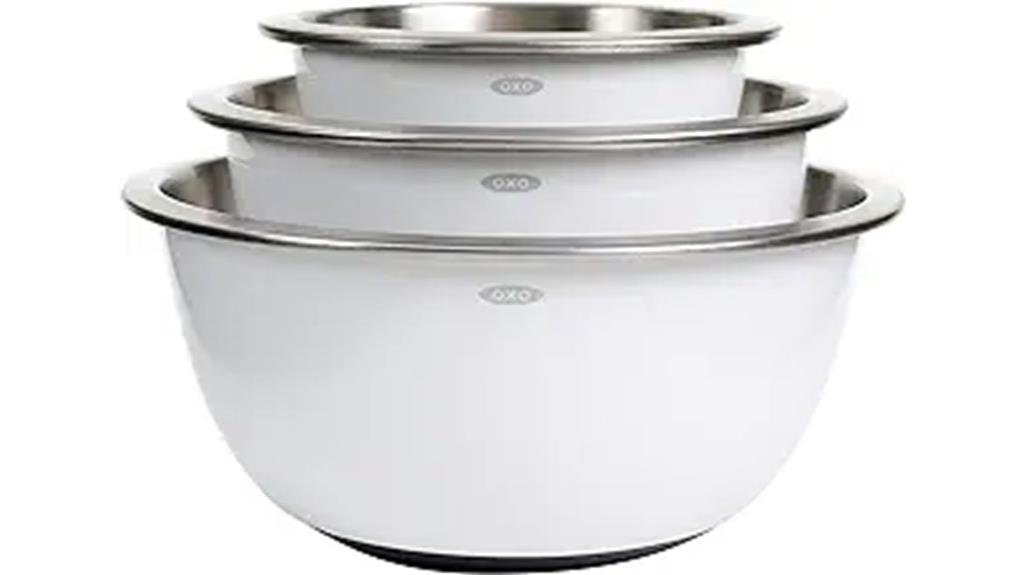 stainless steel mixing bowl set
