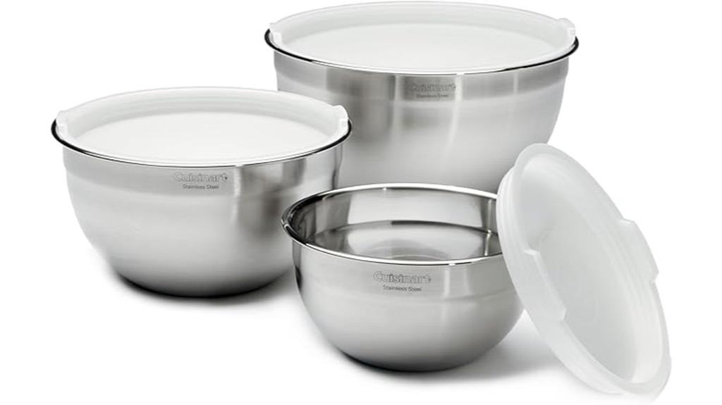 stainless steel mixing bowls