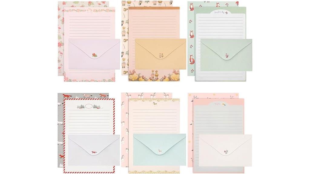 stationery set with envelopes