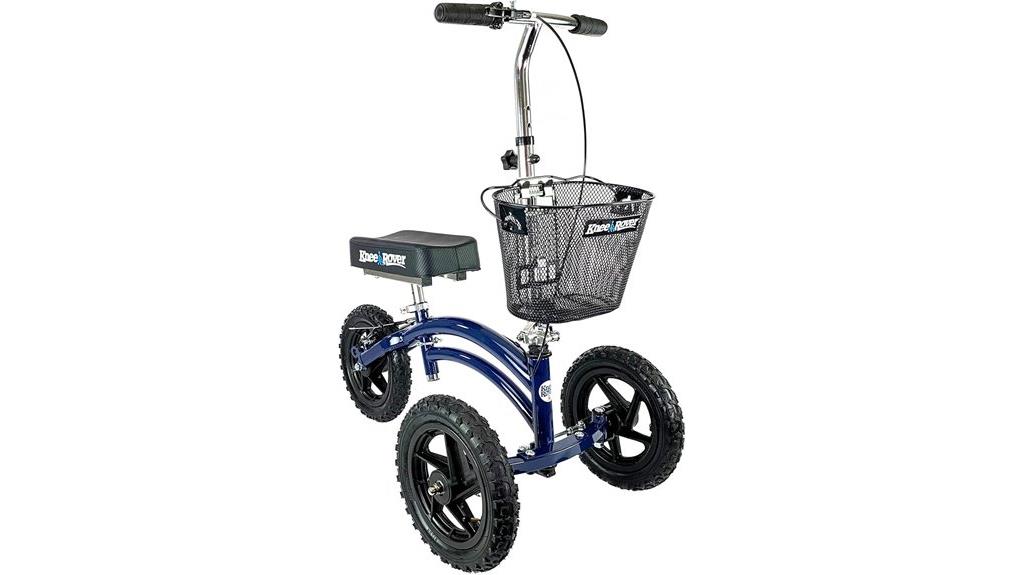 steerable all terrain knee scooter