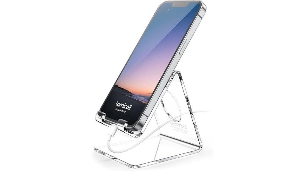 stylish acrylic phone stand