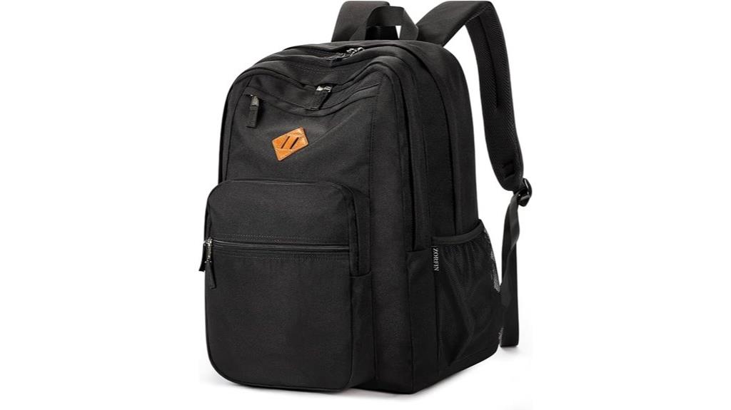 stylish black backpack for travel