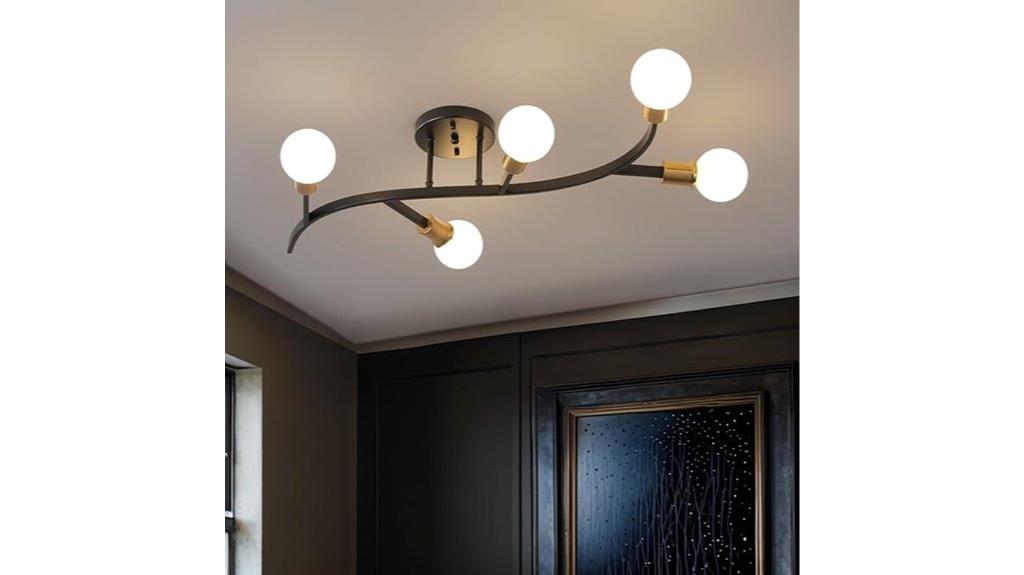 stylish black gold lighting