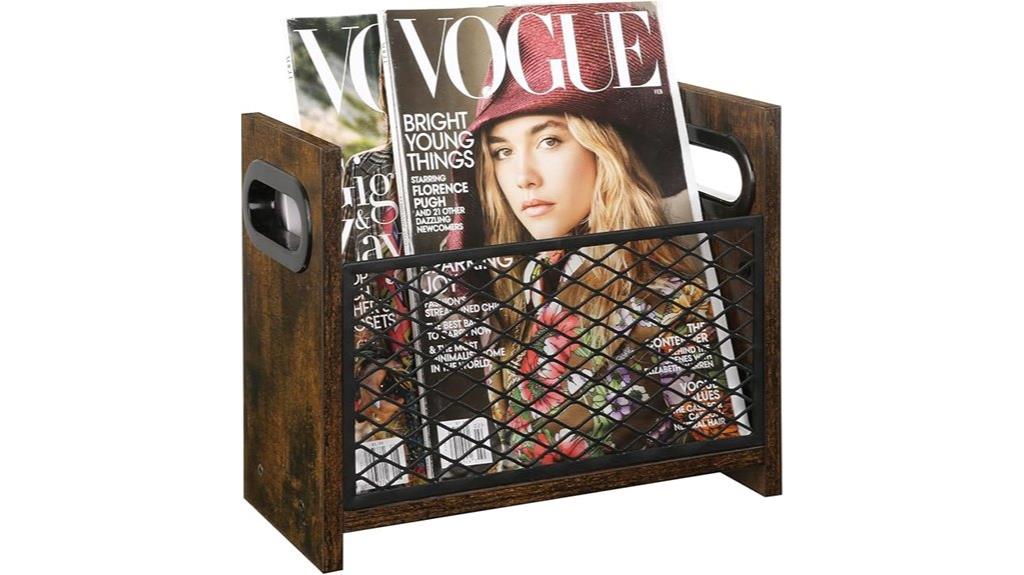 stylish desktop magazine organizer