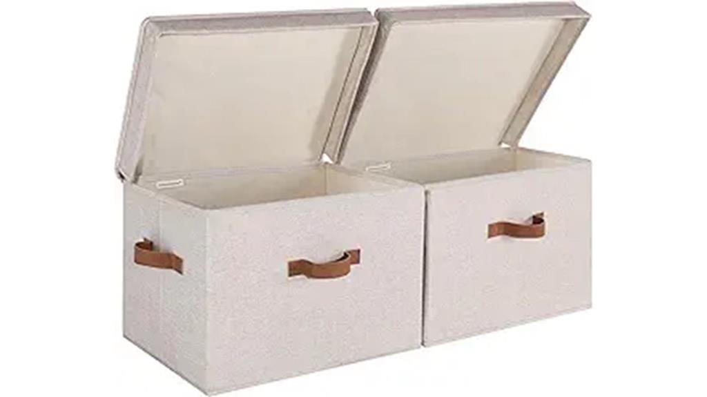 stylish fabric storage bins