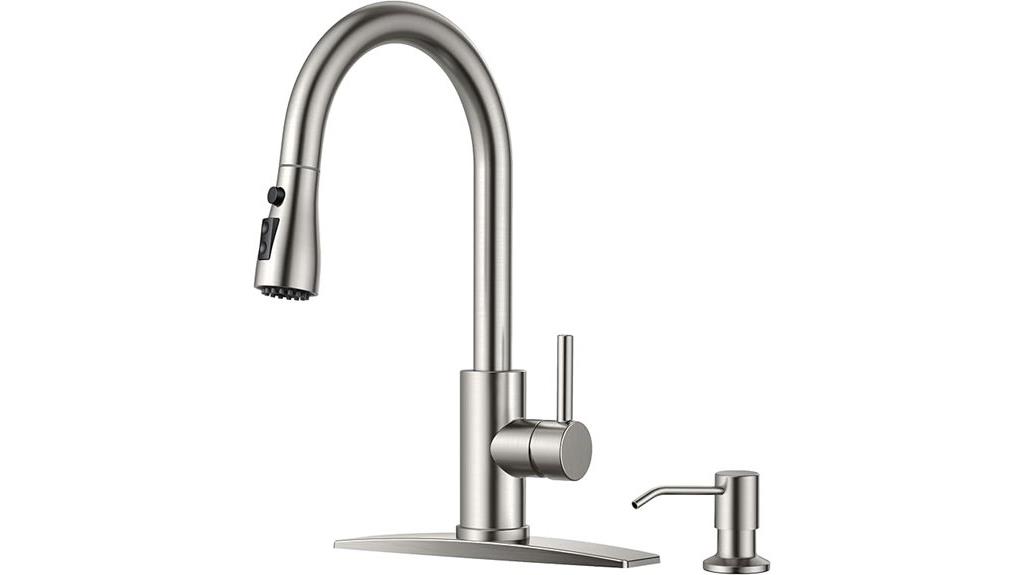 stylish kitchen faucet combo