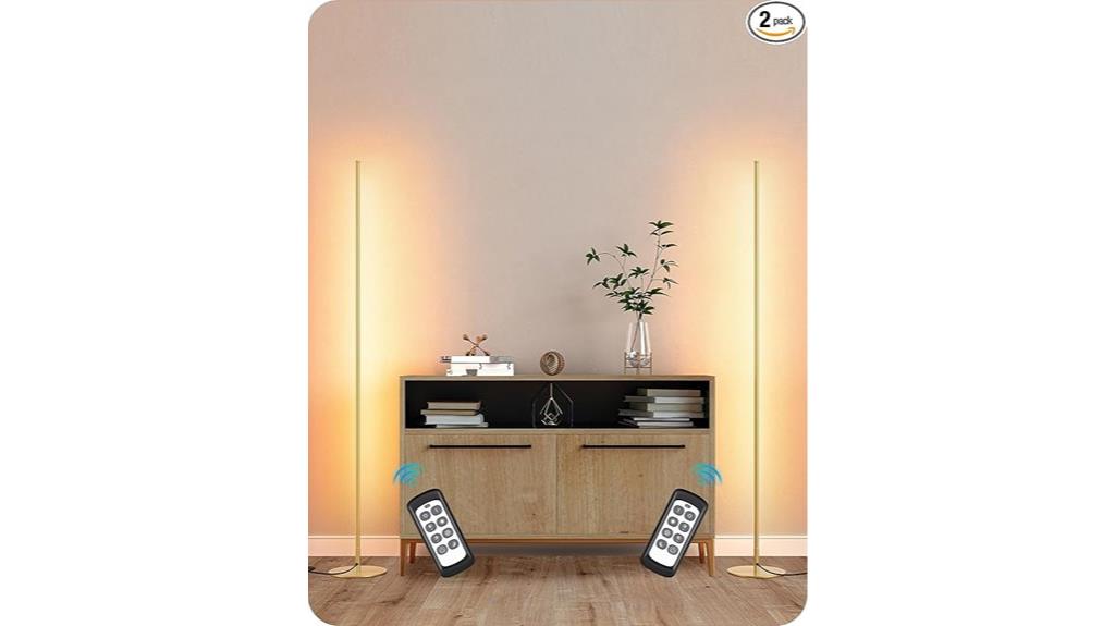 stylish led corner lamps