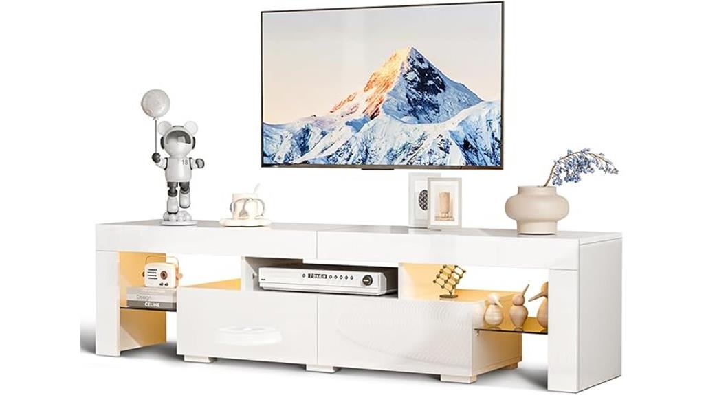 stylish led tv stand