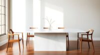 stylish minimalist dining tables