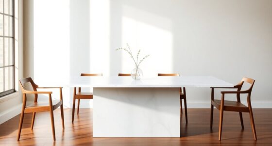 stylish minimalist dining tables