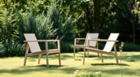 stylish minimalist garden chairs