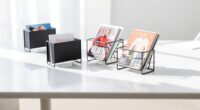 stylish minimalist magazine storage