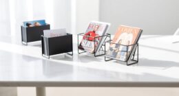 stylish minimalist magazine storage