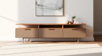 stylish minimalist media consoles