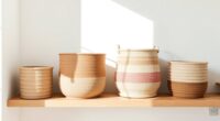 stylish minimalist organizing baskets
