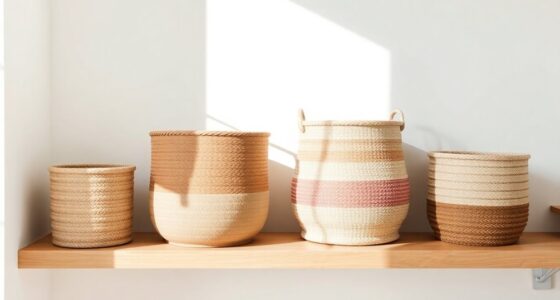 stylish minimalist organizing baskets