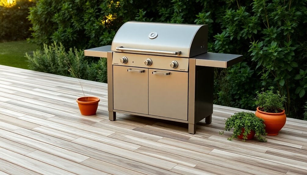 stylish minimalist outdoor grills