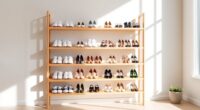 stylish minimalist shoe storage