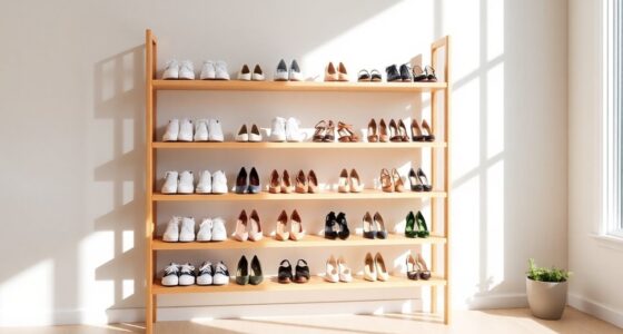 stylish minimalist shoe storage