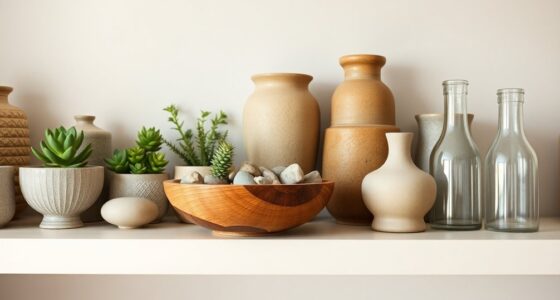 stylish organized open shelving
