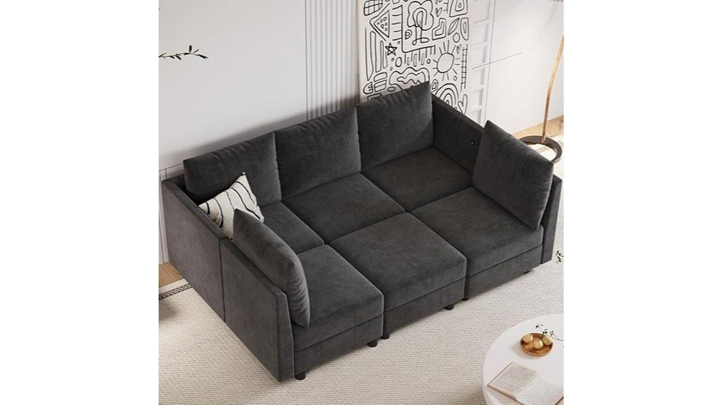 stylish sectional sleeper sofa