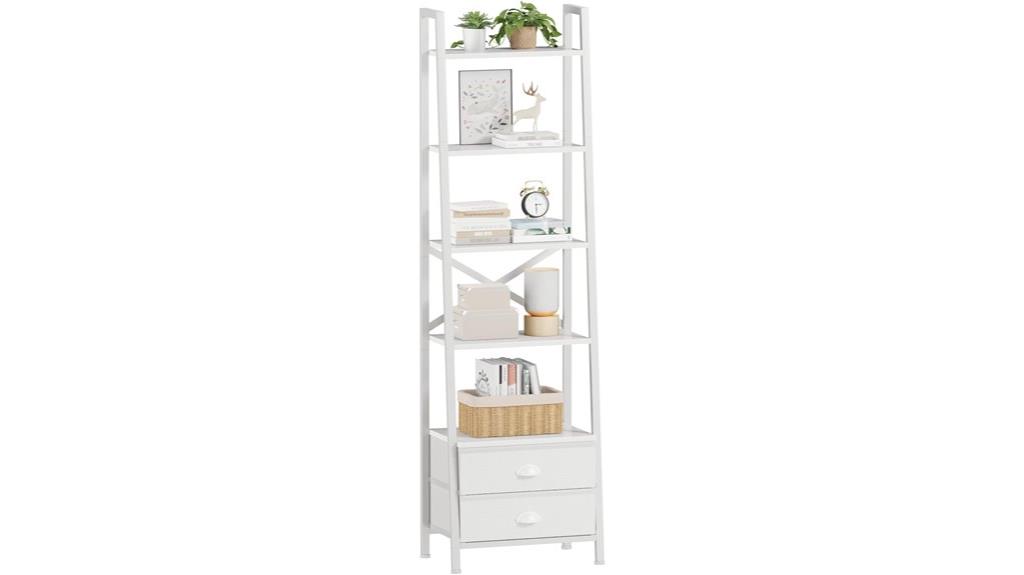 stylish storage ladder shelf