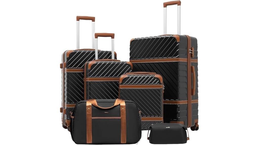 stylish travel suitcase set