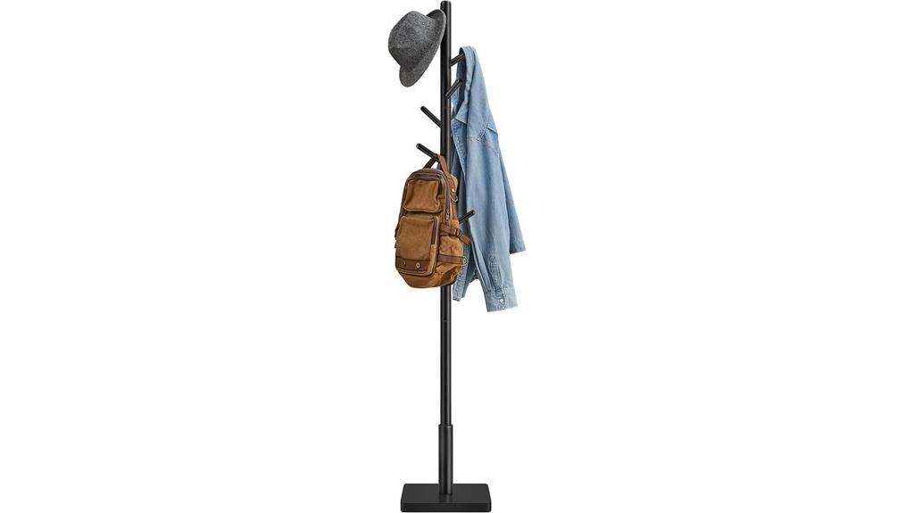 stylish wooden coat rack