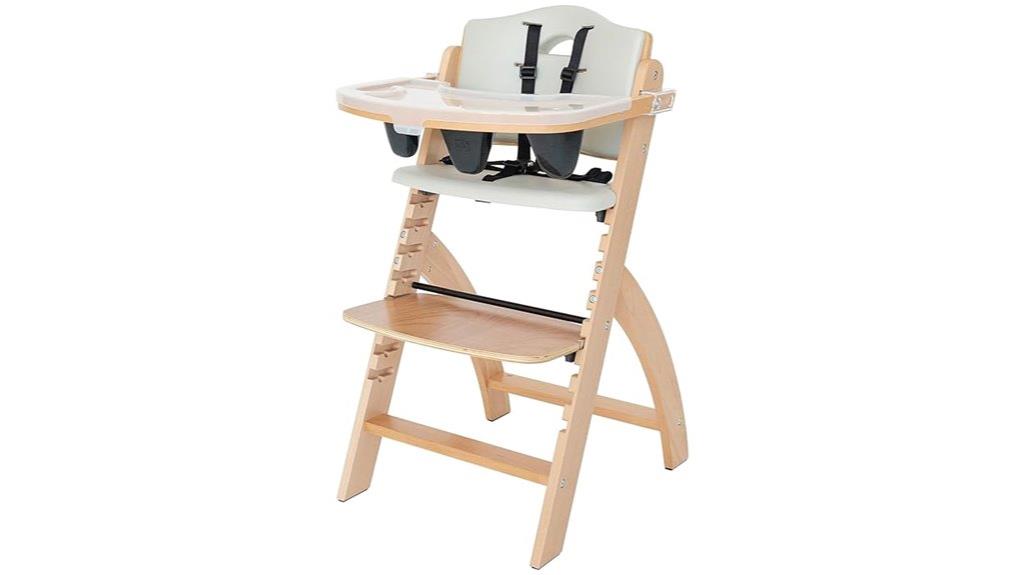 stylish wooden high chair