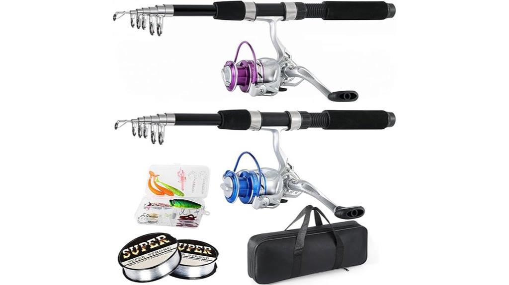 telescopic fishing rod combo