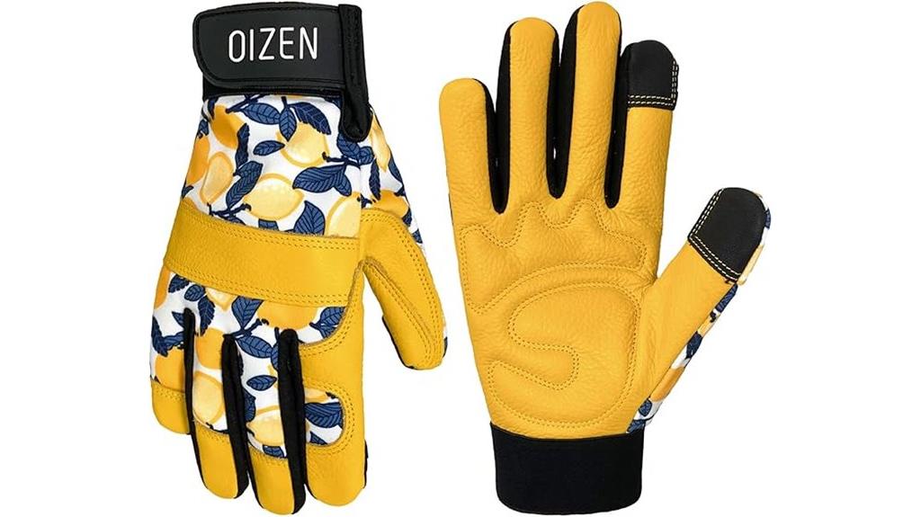 thorn proof leather gardening gloves