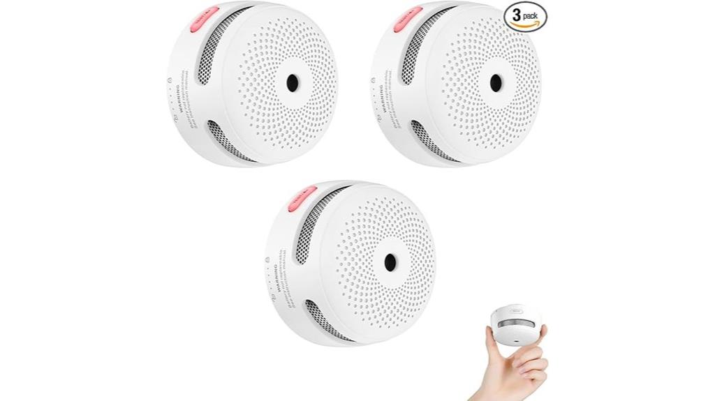 three pack smoke alarms