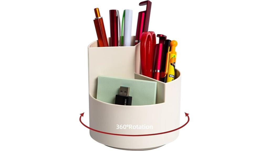 three slot pencil holder