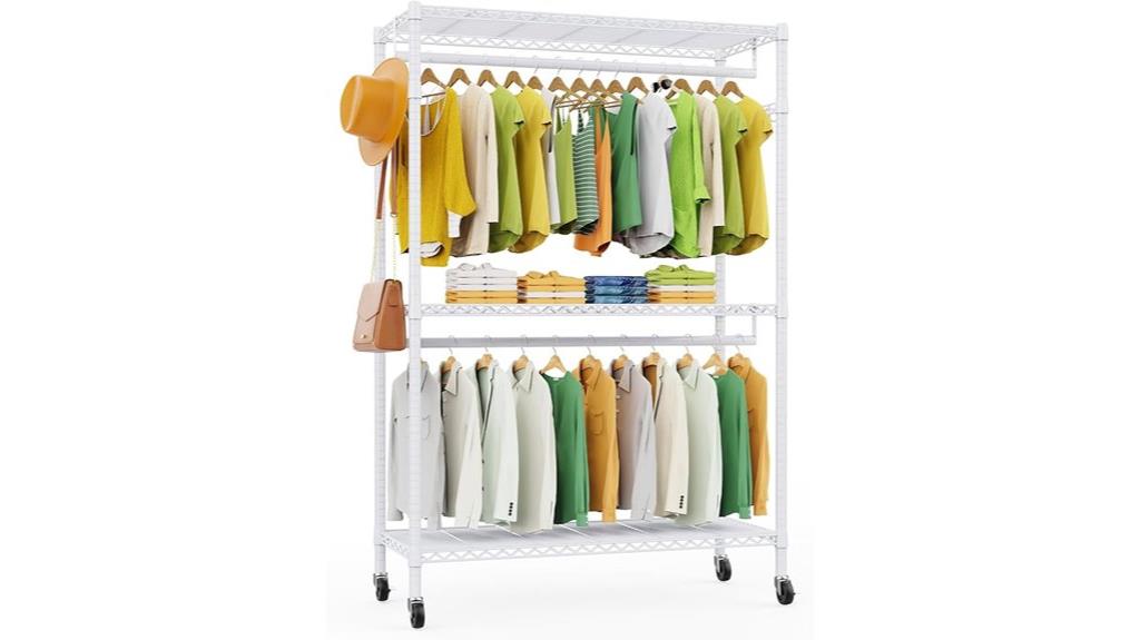 three tier garment rack