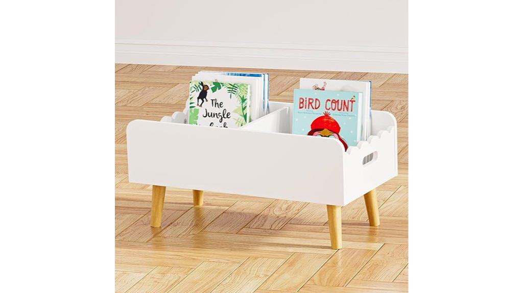 toddler friendly montessori bookshelf