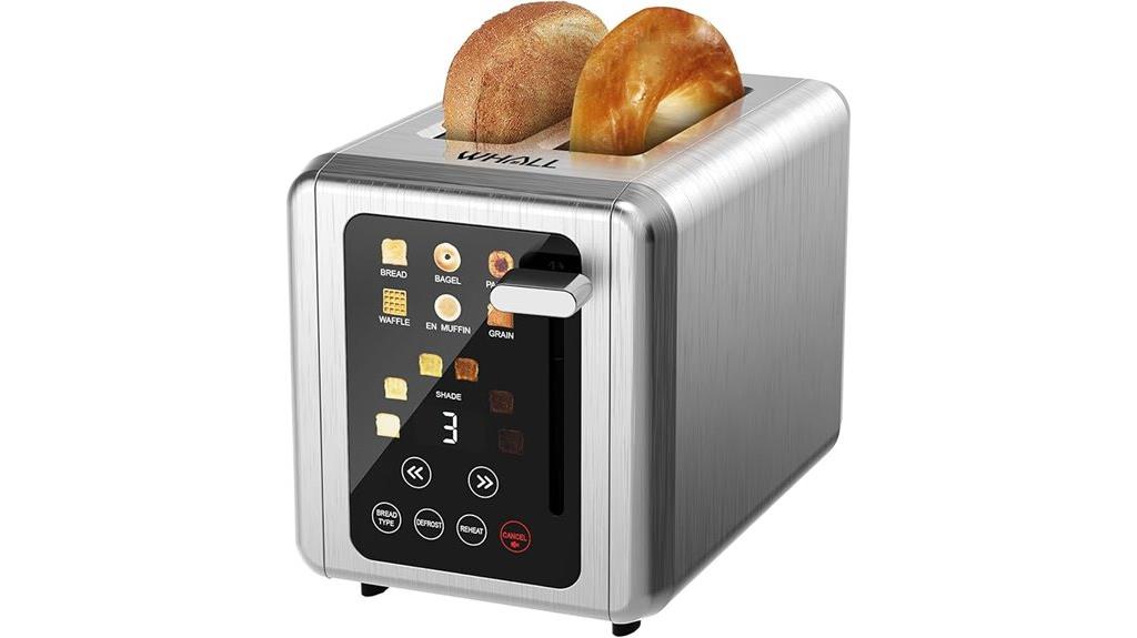 touch screen toaster appliance