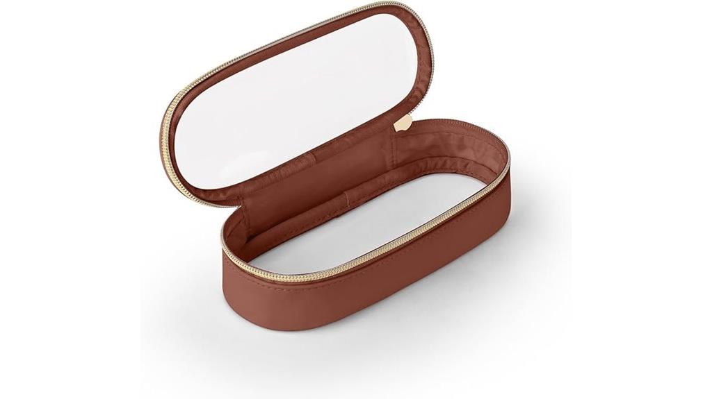 transparent cosmetic brush organizer