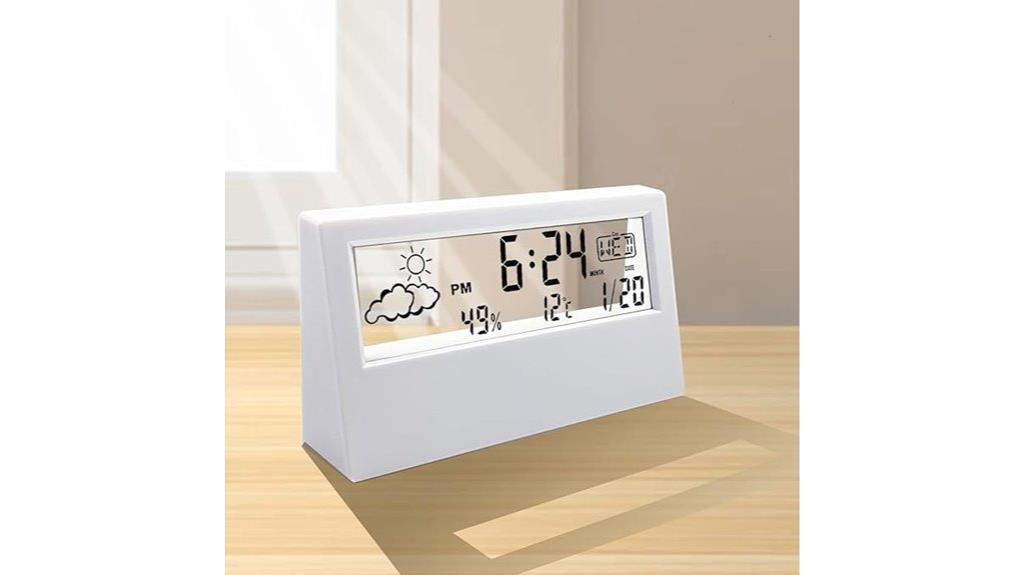 transparent digital alarm clock