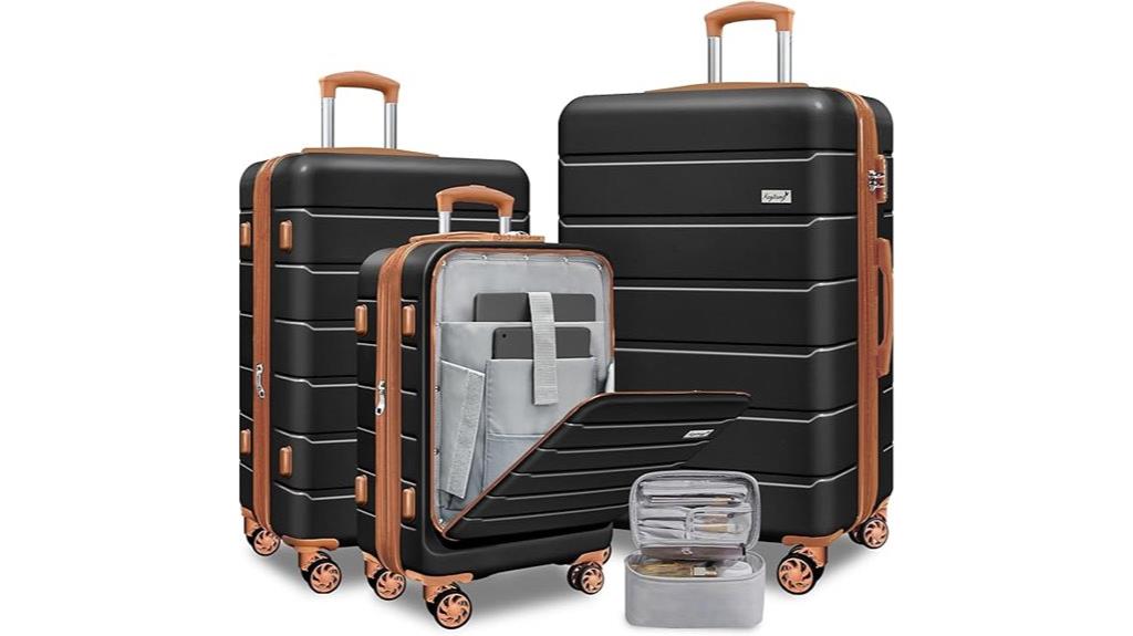 travel luggage set trio