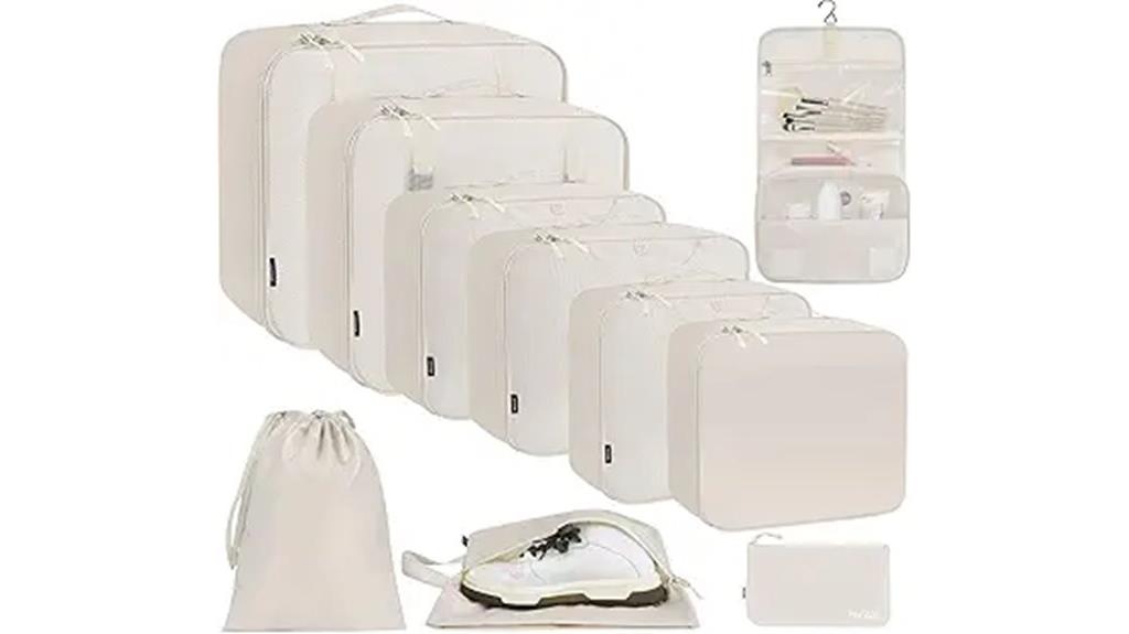 travel packing cube set