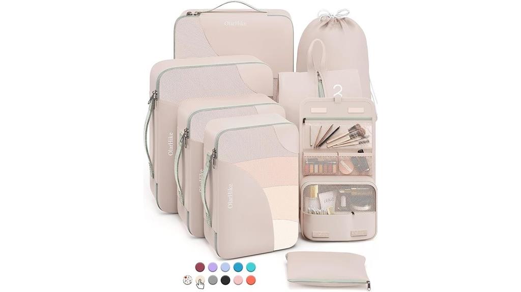 travel packing organization set