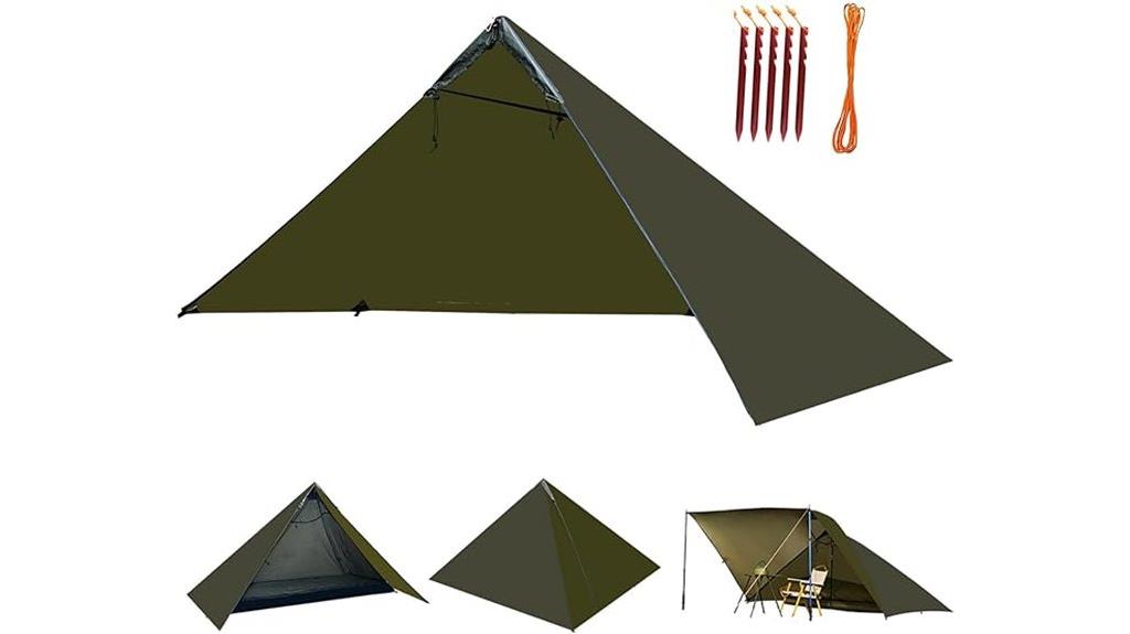 ultralight camping poncho shelter