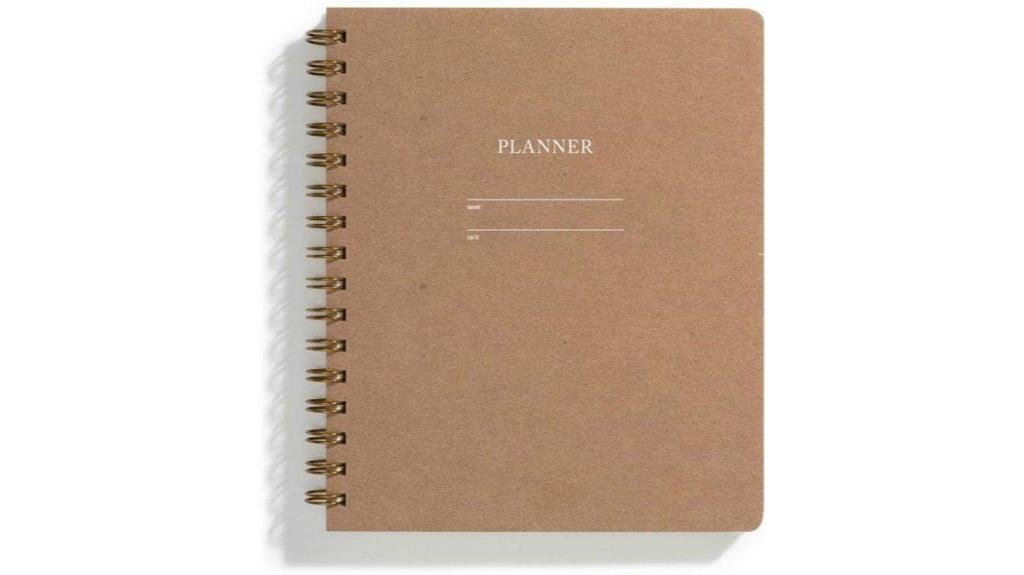 undated minimalist planner design