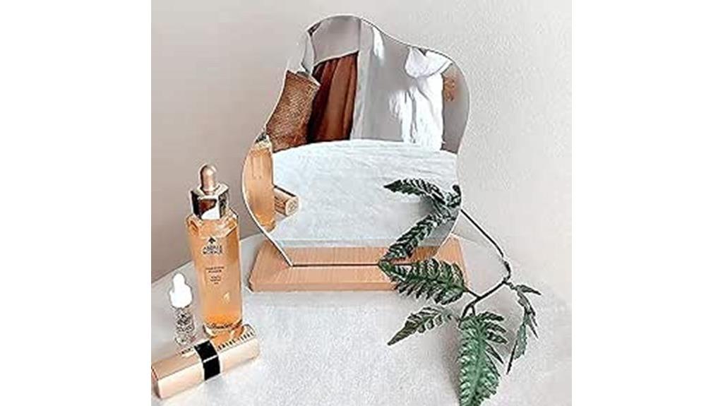 unique wooden framed mirror