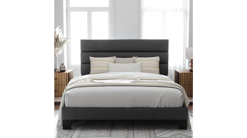 upholstered queen size bed