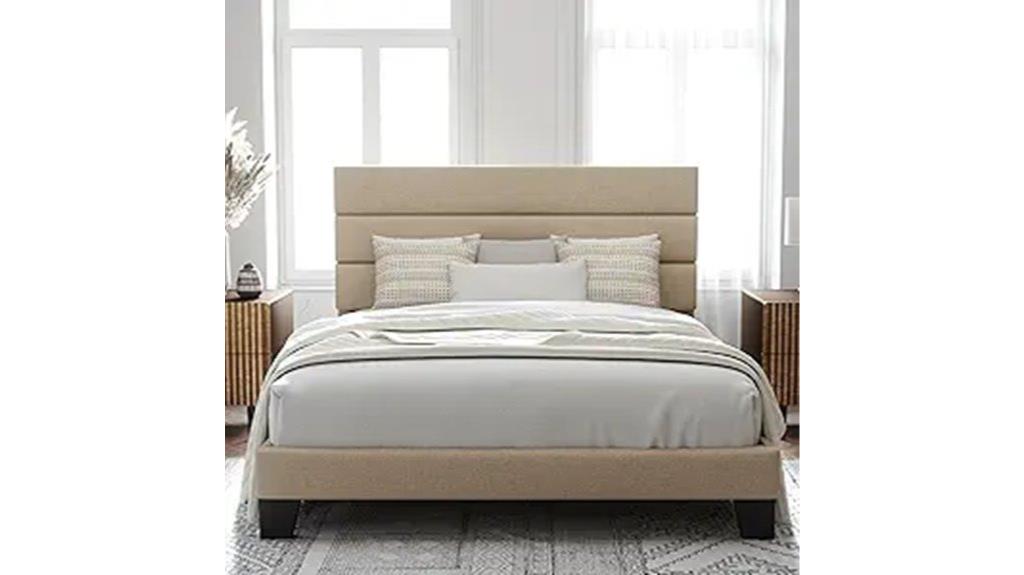 upholstered queen size bed