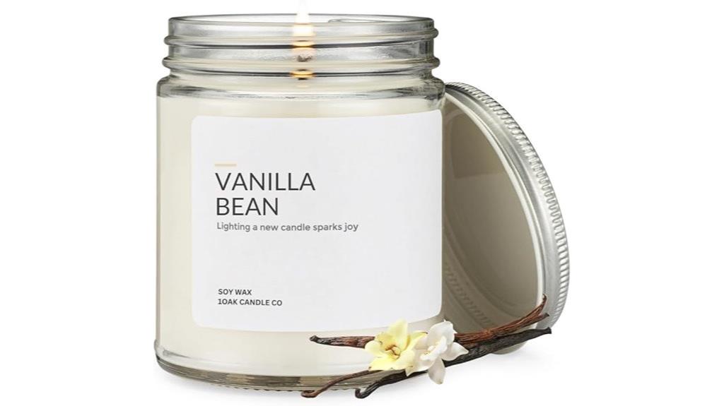 vanilla bean scented candle
